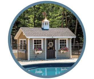 custom pool sheds