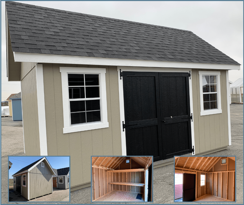 10x16 backyard shed wholesale black doors