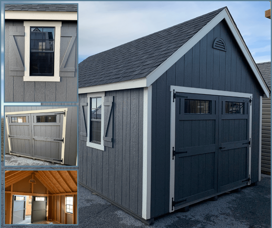 new england backyard shed 12x16 smartside siding