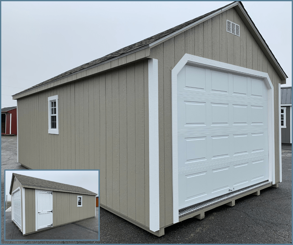 12x24 deluxe one-car garage available now