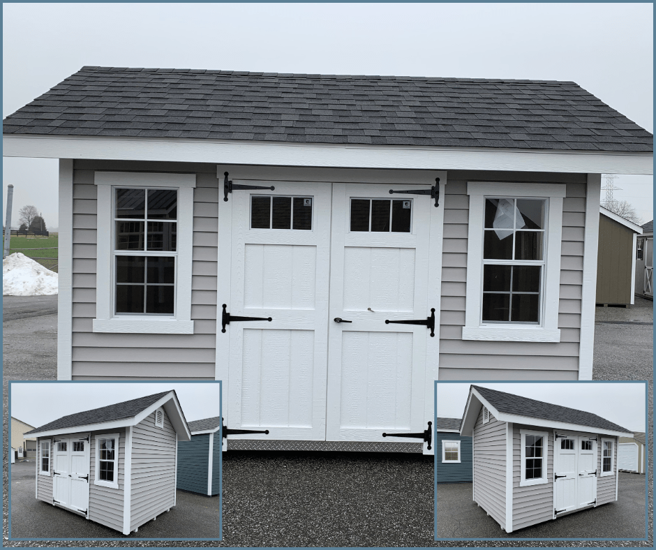 nantucket backyard shed cute windows vinyl siding available now wholesale