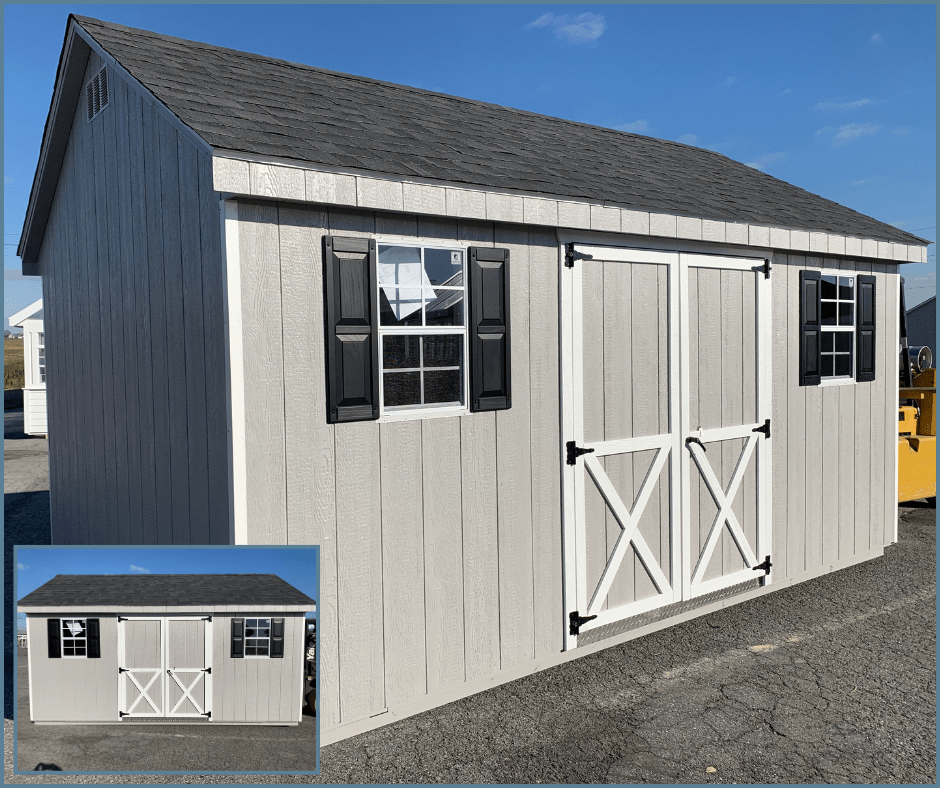 basic backyard shed traditional style 8x12 wholesale available now