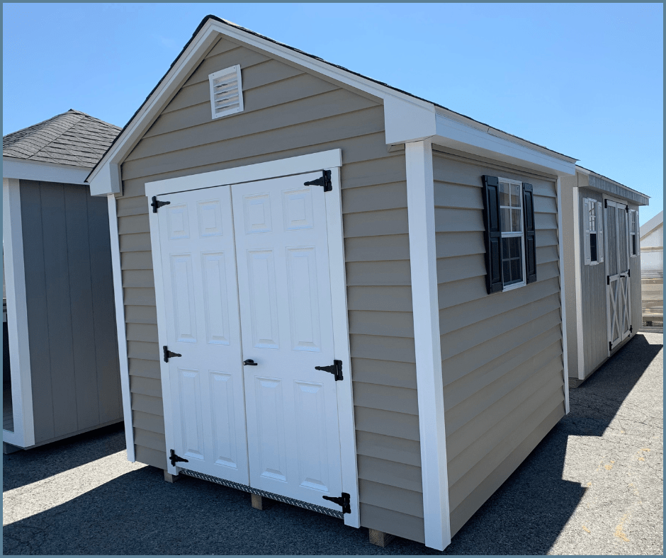 small traditional shed for gardening tools